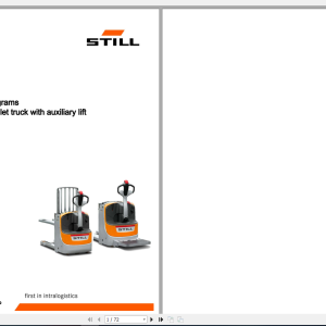 Still Sted EXU-H 18 20 20S Autolift Li-Ion Hydraulic & Electric Diagrams