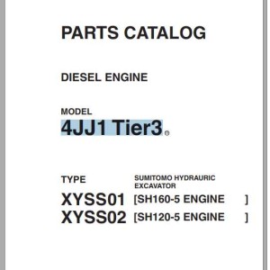 Sumitomo Diesel Engines 4JJ1 Tier3 Parts Catalog