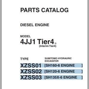 Sumitomo Diesel Engines 4JJ1 Tier4 Parts Catalog