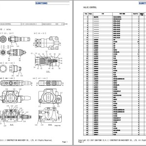 Sumitomo SH135X-3B (BB) Parts Manual