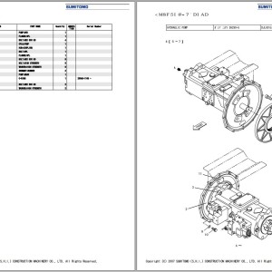 Sumitomo SH300-5 Parts Manual