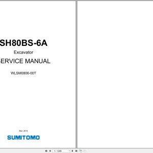 Sumitomo SH80BS-6A Service Manual WLSM0806-00T 2014