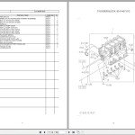 Sumitomo Diesel Engines 4LE2 Tier4 Parts Catalog