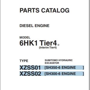 Sumitomo Diesel Engines 6HK1 Tier4 Parts Catalog