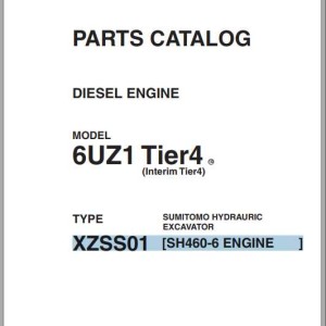 Sumitomo Diesel Engines 6UZ1 Tier4 Parts Catalog