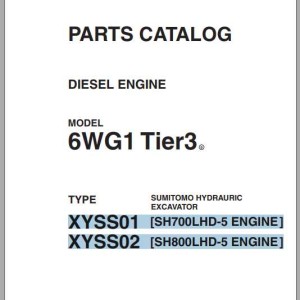 Sumitomo Diesel Engines 6WG1 Tier3 Parts Catalog