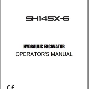 Sumitomo SH145X-6 Parts, Operators & Service Manual