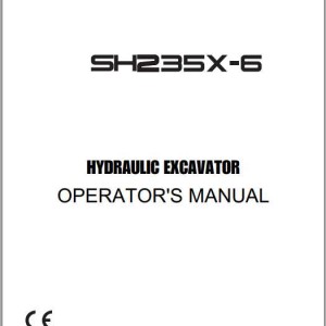 Sumitomo SH235X-6 Parts, Operators & Service Manual