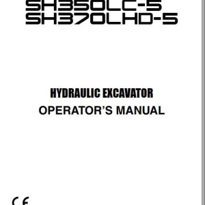 Sumitomo SH350LC-5 SH370LHD-5 Parts, Operators & Shop Manual