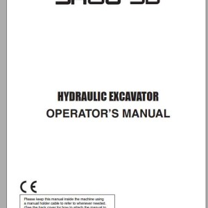 Sumitomo SH80-3B Parts, Operators & Shop Manual