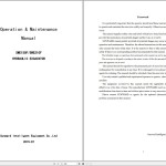 Sunward SW150F SWE210F Operation Maintenance Manual 2015