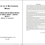 Sunward SWE50B to SWE90F-1 Operation Maintenance Manual 2019