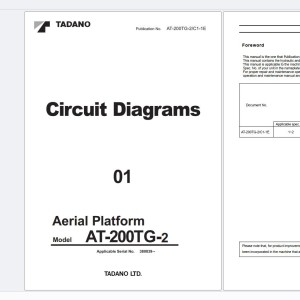 Tadano AT-200TG-2 Circuit Diagrams AT-200TG-2_C1-1E