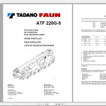 Tadano ATF Crane 5.62 GB Service Operating Maintenance Manual