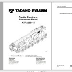 Tadano ATF Crane 5.62 GB Service Operating Maintenance Manual