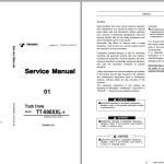 Tadano Crane TR Series 3.54 GB PDF Service, Operator & Maintenance Manual Diagram