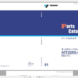 Tadano Faun Mobile Crane 13.5 GB Workshop Manual, Part Catalog