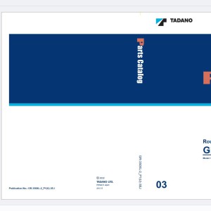 Tadano GR-350-2 GR-350XL-2 Parts Catalog GR-350XL-2_P1(U)-3EJ