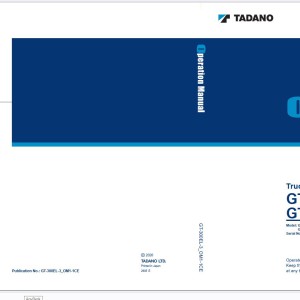 Tadano GT-300EL-3 Operation Manual GT-300EL-3_OM1-1CE 2026