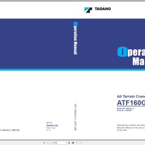 Tadano Mobile Crane 6.02 GB PDF Operator & Maintenance Manual Updated 2021