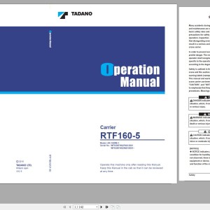 Tadano AR-1600M-1 Operation Manual RTF160-5_O1-3E