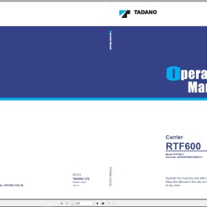 Tadano AR-5500M-1 Operation Manual RTF600-7_O2-5E