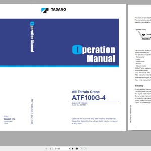 Tadano ATF-100G4(J)-1 Operation Manual ATF-100G4(J)-1_OM1-34E