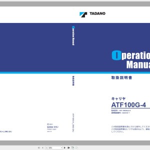 Tadano ATF-100G4(J)-2 Operation Manual ATF100G-4_OM2-2AJ