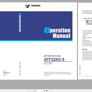 Tadano ATF-220G5-1 Operation Manual ATF-220G5-1_OM1-45E