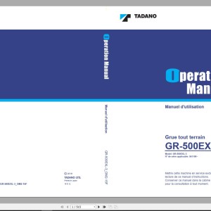 Tadano GR-500EXL-3 Operation Manual GR-500EXL-3_OM2-15F