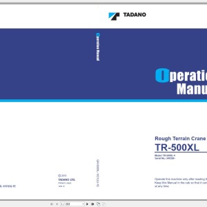 Tadano GR-500XL-1 Operation Manual GR-500XL-1_O1(U)-1E