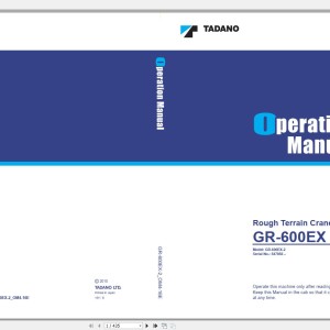 Tadano GR-600EX-2 Operation Manual GR-600EX-2_OM4-16E