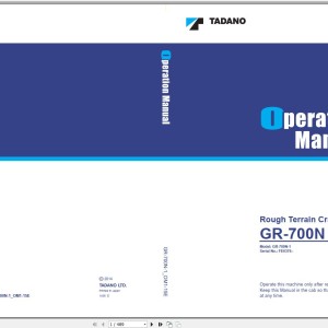 Tadano GR-700N-1 Operation Manual GR-700N-1_OM1-15E