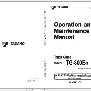 Tadano TG-800E-3 Operation Manual TG-800E-3_O1-2EJ