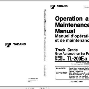 Tadano TL-200E-3 Operation Manual TL-200E-3_O1-2EF