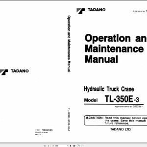 Tadano TL-350E-3 Operation Manual TL-350E-3_O3-3EJ