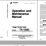 Tadano TR-100M-1 Operation and Maintenance Manual TR-100M-1_O4-1EJ