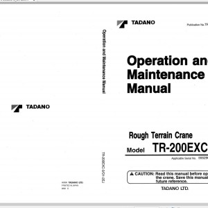 Tadano TR-200EXC-3 Operation Manual TR-200EXC-3_O1-2EJ