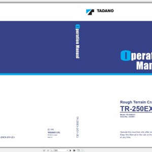 Tadano TR-250EX-2 Operation Manual TR-250EX-2_O1-2EJ