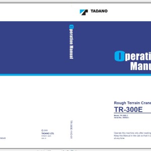 Tadano TR-300E-1 Operation Manual TR-300E-11_O-01