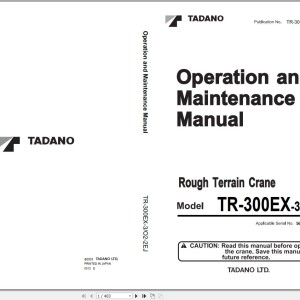 Tadano TR-300EX-3 Operation Manual TR-300EX-3_O2-2EJ