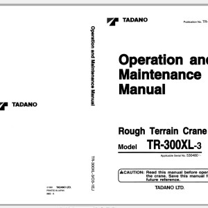 Tadano TR-300XL-3 Operation Manual TR-300XL-3_O3-1EJ