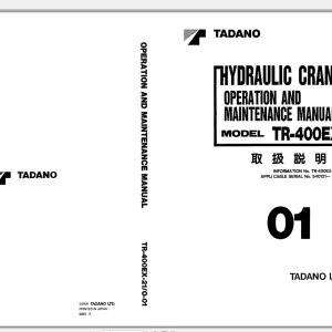 Tadano TR-400EX-2 Operation Manual TR-400EX-21_O-01