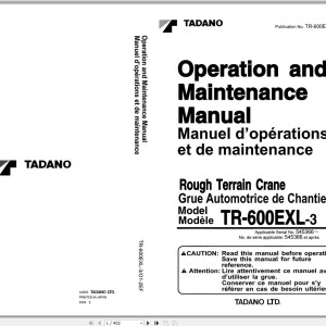 Tadano TR-600EXL-3 Operation Manual TR-600EXL-3_O1-2EF