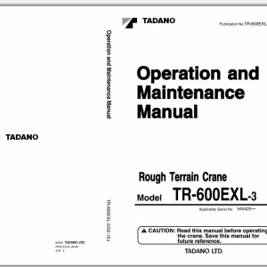 Tadano TR-600EXL-3 Operation Manual TR-600EXL-3_O2-1EJ