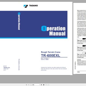 Tadano TR-600EXL-3 Operation Manual TR-600EXL-3_O3-2EJ