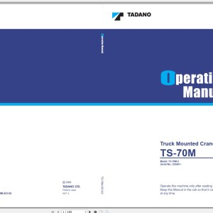 Tadano TS-70M-2 Operation Manual TS-70M-2_O-02