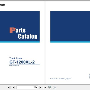 Tadano GT-1200XL-2 Parts Catalog GT-1200XL-2_P1(U)-1EJ 2023 EN JP