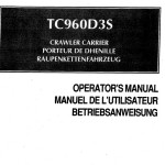 Takeuchi TC960D3S Operator Parts Manual