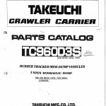 Takeuchi TC960D Operators Parts Manual